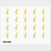 Aisha Gold Ronde Sticker (Vel)
