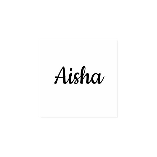 Aisha naamstempel rubberstempel (Afrduk)