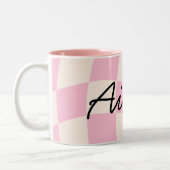 Aisha Name Meaning Custom Mug Cup Girl Gift Custom Tweekleurige Koffiemok (Links)