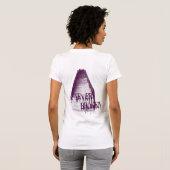 Aisha Raine's Nooit gebroken Paars T-shirt (Achterkant volledig)