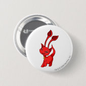 Aisha Red Ronde Button 5,7 Cm (Voorkant /achterkant)