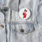 Aisha Red Ronde Button 5,7 Cm (In situ)