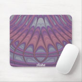 AISHA ~ Roze Lavender en Paarse Design Muismat (Met muis)