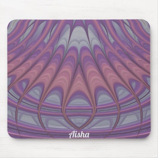 AISHA ~ Roze Lavender en Paarse Design Muismat (Voorkant)