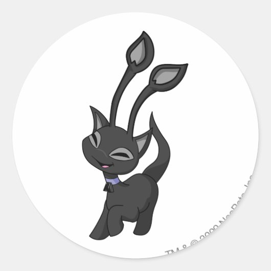 Aisha Shadow Ronde Sticker (Voorkant)