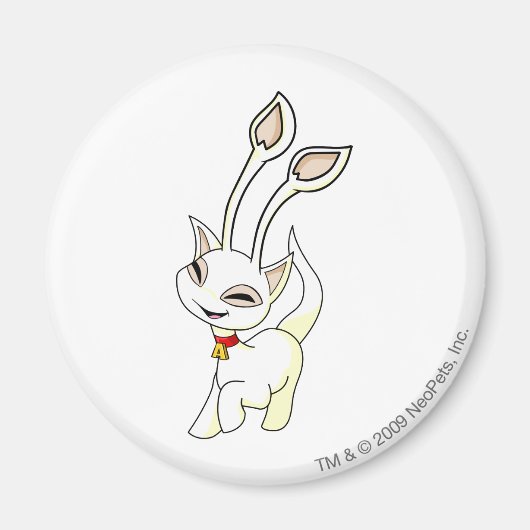 Aisha White Magneet (Voorkant)