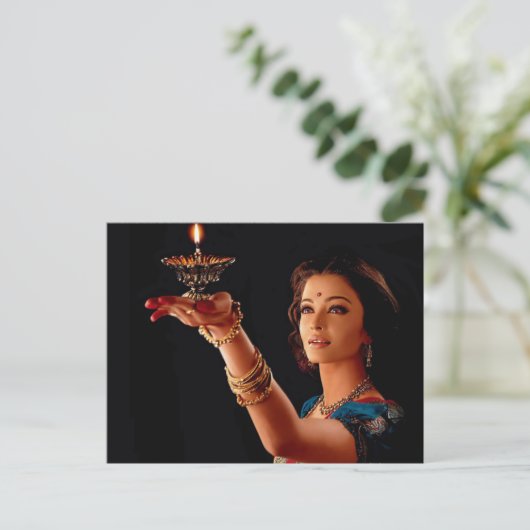 Aishwarya Rai Briefkaart (Staand voorkant)