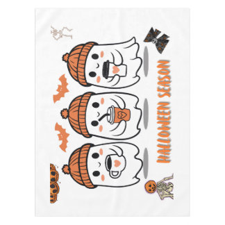 aison Halloween – fantômes café mignons Tafelkleed