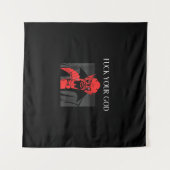 Aist Geit Satan Baphomet Cadeau Wandkleed (Voorkant (horizontaal))