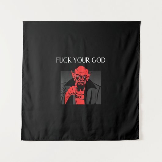 Aist Geit Satan Baphomet Cadeau Wandkleed (Voorkant)