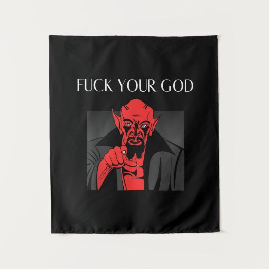Aist Geit Satan Baphomet Cadeau Wandkleed (Voorkant)