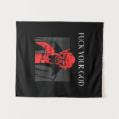 Aist Geit Satan Baphomet Cadeau Wandkleed (Voorkant (horizontaal))