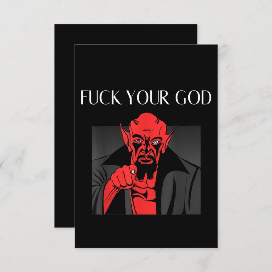 Aist Goat Satan Baphomet GIft Bedankkaart (Voorkant / Achterkant)