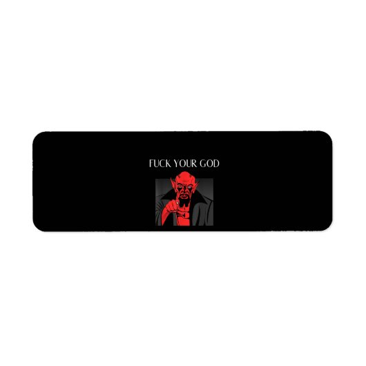 Aist Goat Satan Baphomet GIft Etiket (Voorkant)