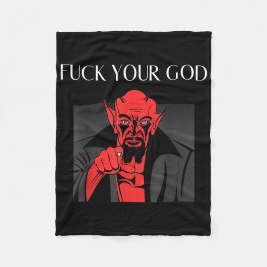 Aist Goat Satan Baphomet GIft Fleece Deken (Voorkant)