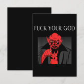 Aist Goat Satan Baphomet GIft Informatiekaartje (Voorkant / Achterkant)