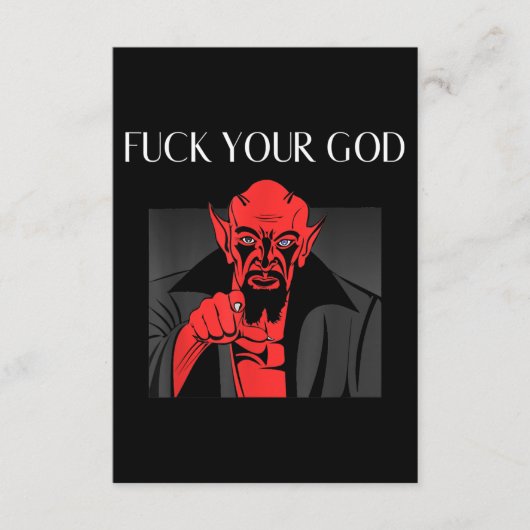 Aist Goat Satan Baphomet GIft Informatiekaartje (Voorkant)