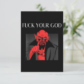Aist Goat Satan Baphomet GIft Informatiekaartje (Staand voorkant)