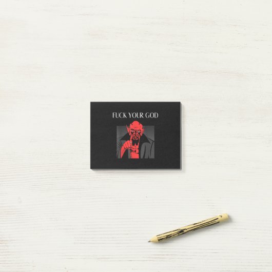 Aist Goat Satan Baphomet GIft Post-it® Notes (Op bureau)