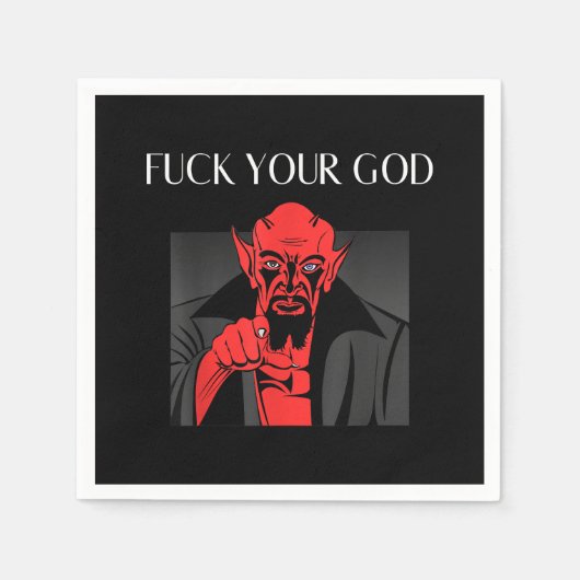 Aist Goat Satan Baphomet GIft Servet (Voorkant)