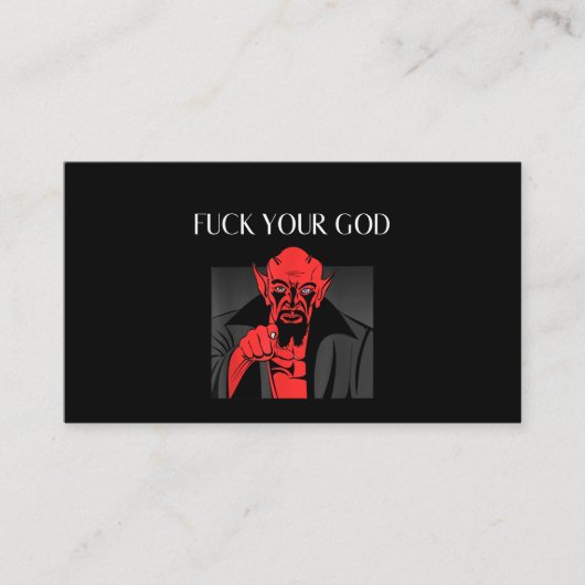Aist Goat Satan Baphomet GIft Visitekaartje (Voorkant)