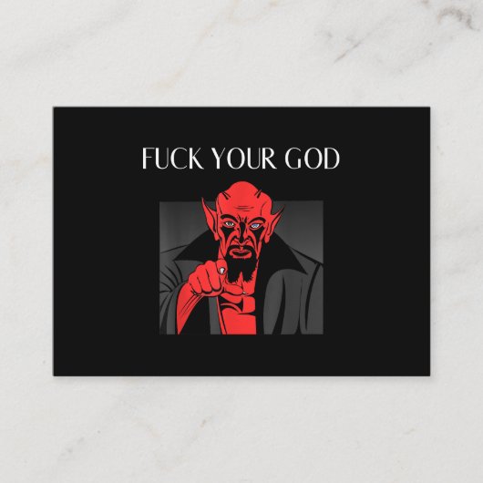 Aist Goat Satan Baphomet GIft Visitekaartje (Voorkant)