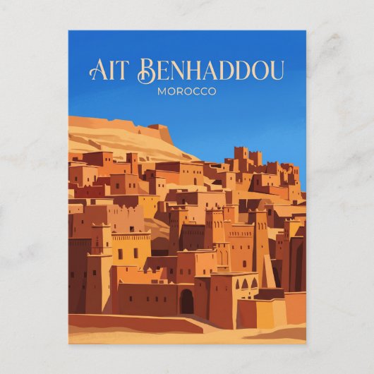 Aït Benhaddou Marokko Briefkaart (Voorkant)