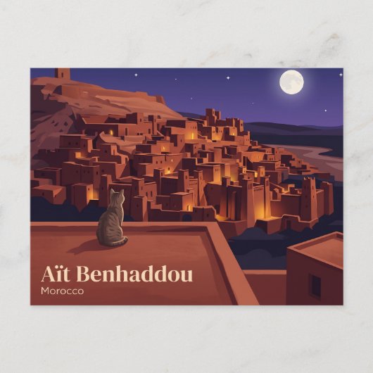 Aït Benhaddou Marokko Briefkaart (Voorkant)