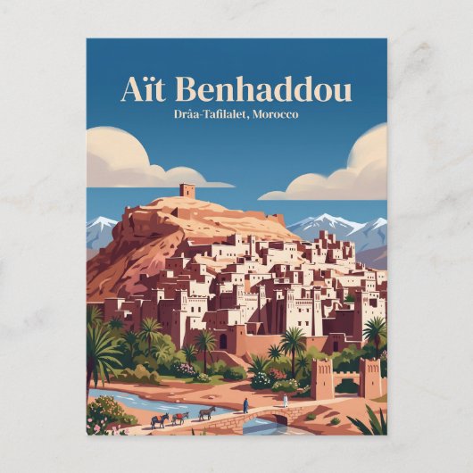 Aït Benhaddou Marokko Briefkaart (Voorkant)