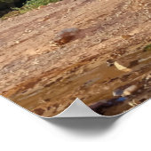 Ait Benhaddou, Marokko Travel Artwork Poster (Hoek)