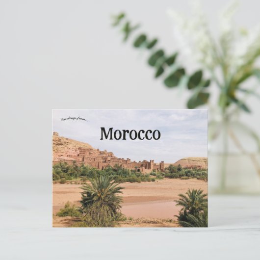 Aït Benhaddou Morocco Briefkaart (Staand voorkant)