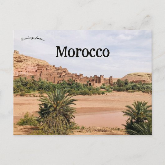 Aït Benhaddou Morocco Briefkaart (Voorkant)