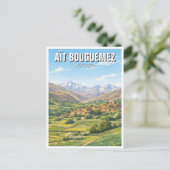 Aït Bouguemez Marokko Reizen Briefkaart (Staand voorkant)