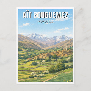 Aït Bouguemez Marokko Reizen Briefkaart