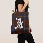 Aitken Clan Tartan Monogram Tote Bag (Dichtbij)