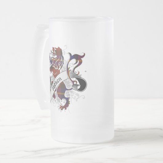 Aitken Tartan Lion Matglas Bierpul (Voorkant links)