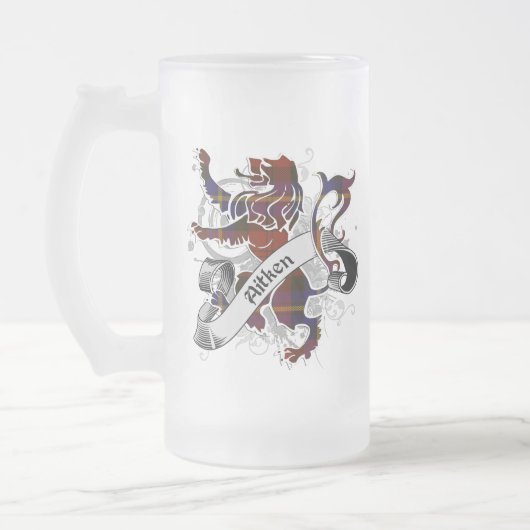 Aitken Tartan Lion Matglas Bierpul (Links)