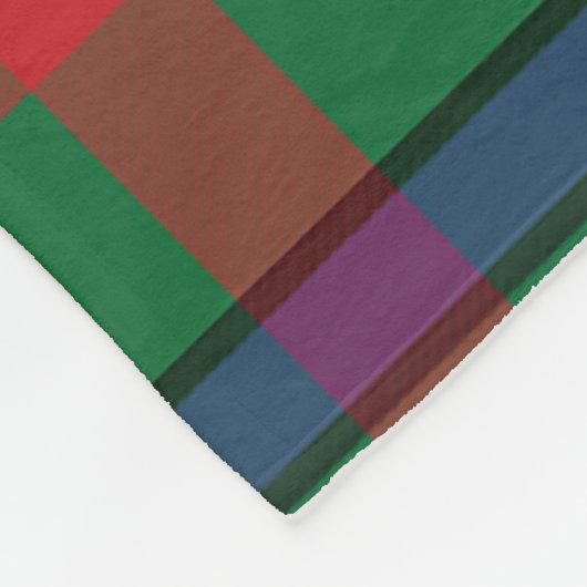 Aiton Ancient Clan Badge Tartan Pset Fleece Deken (Hoek)