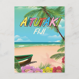 Aitutaki Air Reisposter Briefkaart