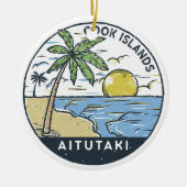 Aitutaki Cookeilanden  Keramisch Ornament (Voorkant)