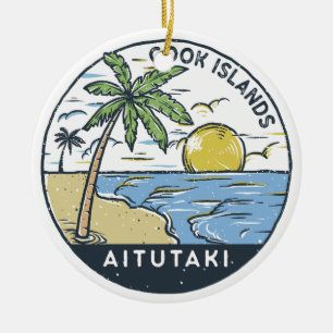 Aitutaki Cookeilanden  Keramisch Ornament