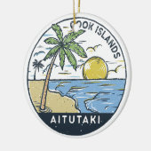 Aitutaki Cookeilanden  Keramisch Ornament (Links)