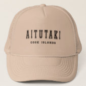 Aitutaki Cookeilanden Trucker Pet (Voorkant)