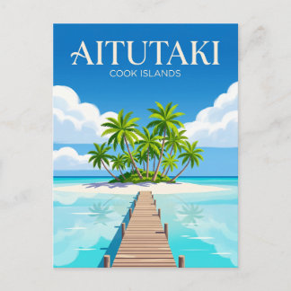 Aitutaki-lagune Cookeilanden Briefkaart