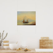 Aivazovsky - Aken voor de kust Poster (Keuken)
