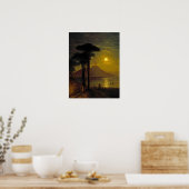 Aivazovsky - Baai van Napels bij maneschijn Poster (Keuken)
