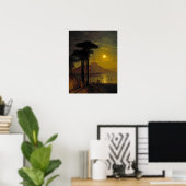 Aivazovsky - Baai van Napels bij maneschijn Poster (Thuiskantoor)