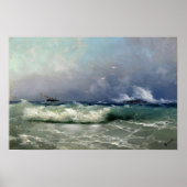 Aivazovsky - Biarritz 1889 Poster (Voorkant)