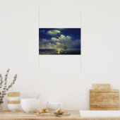 Aivazovsky - Brig Mercury, overwinning op 2 Turkse Poster (Keuken)