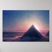 Aivazovsky - de grote piramide van Giza Poster (Voorkant)